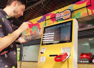 realizando o pedido no magic burguer