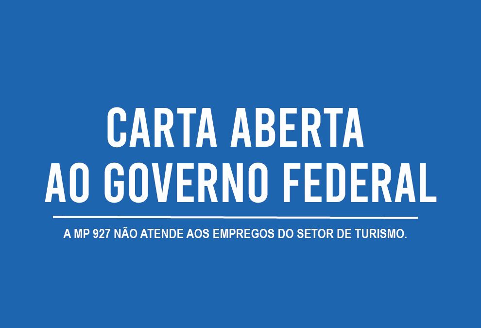 CARTA ABERTA AO GOVERNO FEDERAL